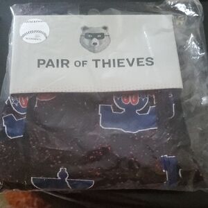 Pair of Thieves Men's Black Graphic Boxer Briefs PHILLIES 1 PAIR